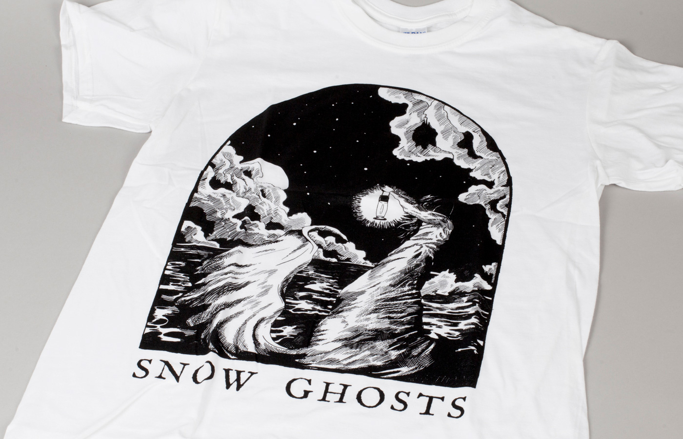 snow ghosts t-shirt